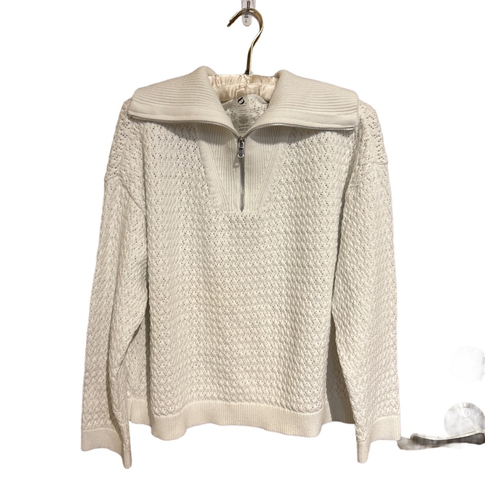Lou & Grey White Cowl Neck Sweater - Picture 2 of 6